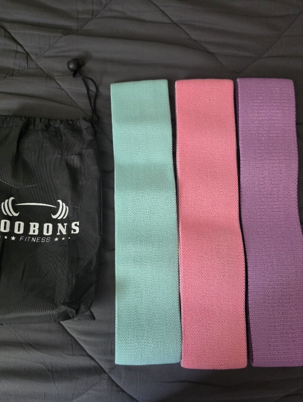 Resistance Bands Set - Mint, Pink & Purple